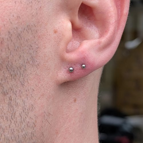 Double ear piercing