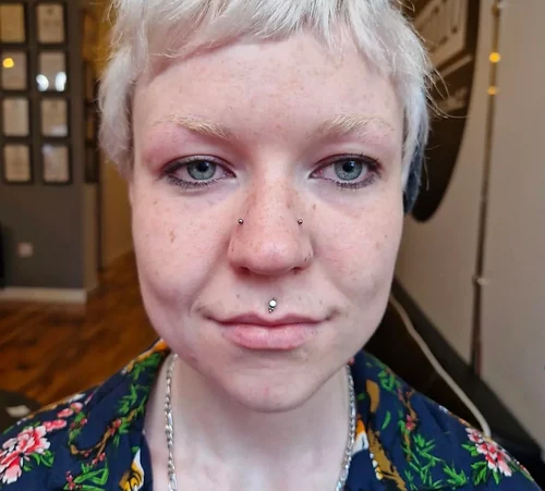 High nostril piercings