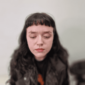 A pair of matching or paired eyebrows. I done these freehand with implant grade titanium and piercing blades