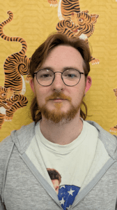 Septum piercing pierced with a titanium horseshoe