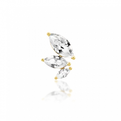 JUNIPURR JEWELRY MALICE - WHITE CZ