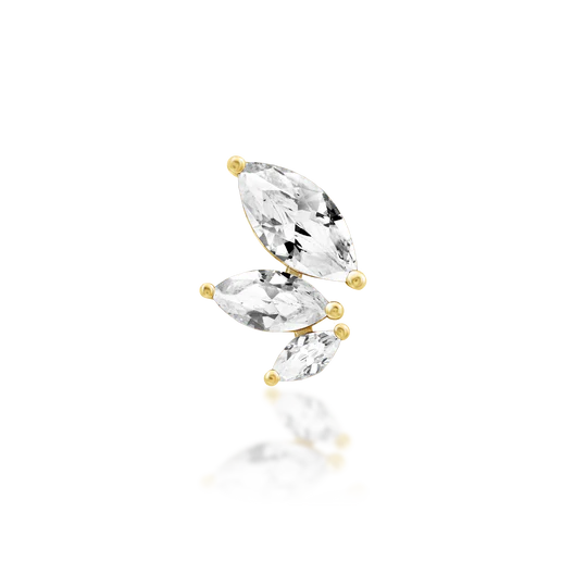 JUNIPURR JEWELRY MALICE - WHITE CZ